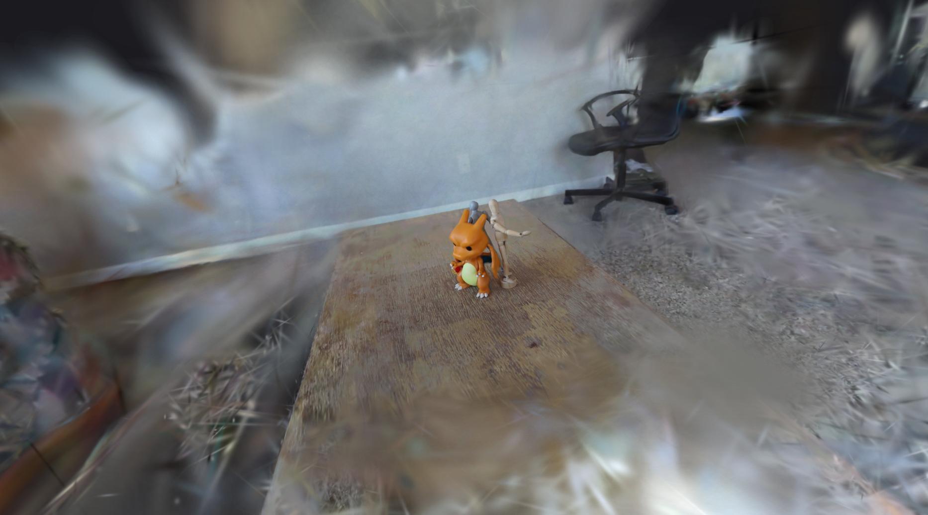 3D Gaussian Splatting reconstruction of garden scene